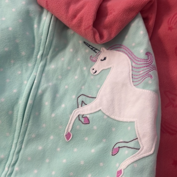 3 Carters warm one piece footed pajamas - Picture 6 of 11